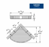 GROHE ESSENTIALS JABONERA DUCHA 300mm